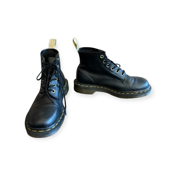 Martens combat air cushion sole boots black shoes AW004 Sz